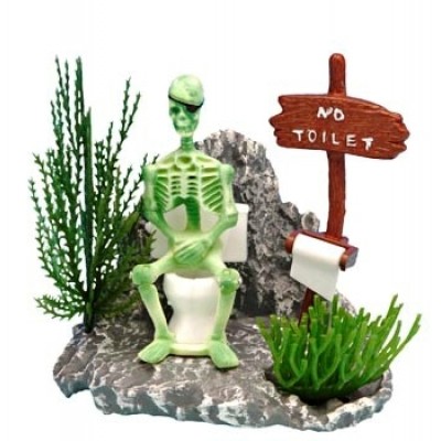 Penn-plax "Скелет на унитазе"распыл. (Декор) Penn-plax "Скелет на унитазе"распыл. (Декор)