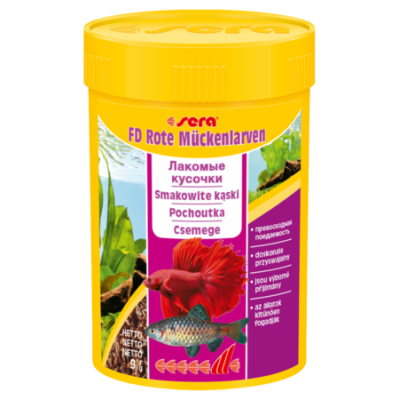 Sera "FD Bloodworms" 100 мл (лиофилизированный мотыль) Sera "FD Bloodworms" 100 мл (лиофилизированный мотыль)