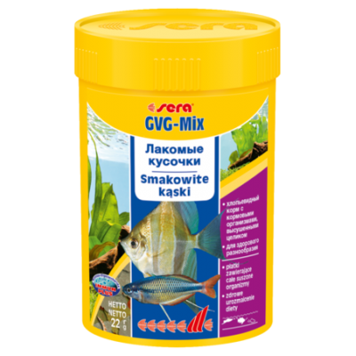 Sera "GVG-Mix" 100 мл (смесь хлопьев и кормовых организмов) Sera "GVG-Mix" 100 мл (смесь хлопьев и кормовых организмов)