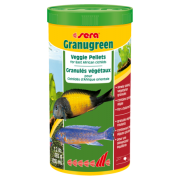 Sera "Granugreen" 1 л (мелкие растительные гранулы для цихлид)