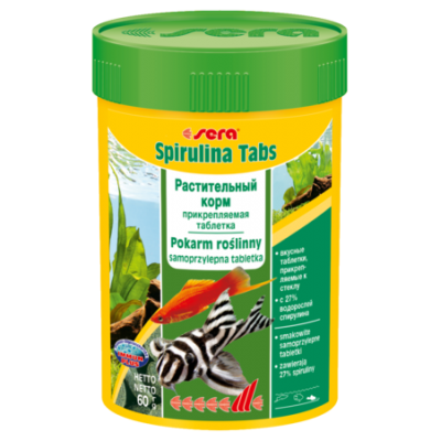 Sera "Spirulina Tabs" 100 мл (растительные таблетки со спирулиной) Sera "Spirulina Tabs" 100 мл (растительные таблетки со спирулиной)