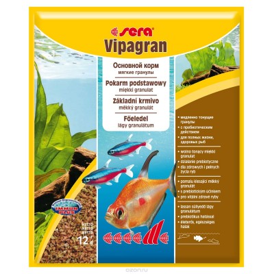 Sera "Vipagran Nature" 12 г (основной корм в виде гранул) Sera "Vipagran Nature" 12 г (основной корм в виде гранул)