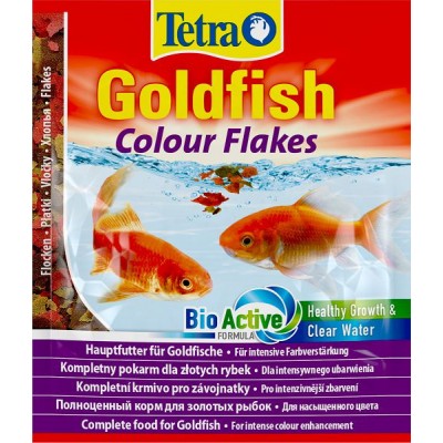 Tetra "Goldfish Colour Flakes" пакет (хлопья для усиления окраса у золотых рыбок) Tetra "Goldfish Colour Flakes" пакет (хлопья для усиления окраса у золотых рыбок)