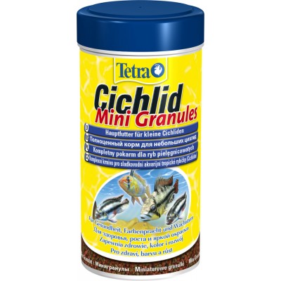 Tetra "Cichlid Mini Granules" 250 мл (мелкие гранулы) Tetra "Cichlid Mini Granules" 250 мл (мелкие гранулы)