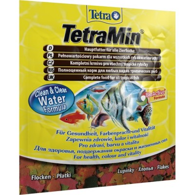 Tetra "TetraMin Flakes" 12 г (хлопья для всех рыб) Tetra "TetraMin Flakes" 12 г (хлопья для всех рыб)