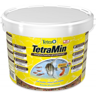Tetra "TetraMin Flakes" 10 л (хлопья для всех рыб) Tetra "TetraMin Flakes" 10 л (хлопья для всех рыб)
