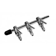 Hailea "AD-003" 3 канала (медный хромированный разделитель потока)