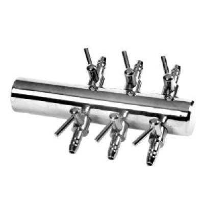 Hailea "AD-006" 6 каналов (медный хромированный разделитель потока) Hailea "AD-006" 6 каналов (медный хромированный разделитель потока)