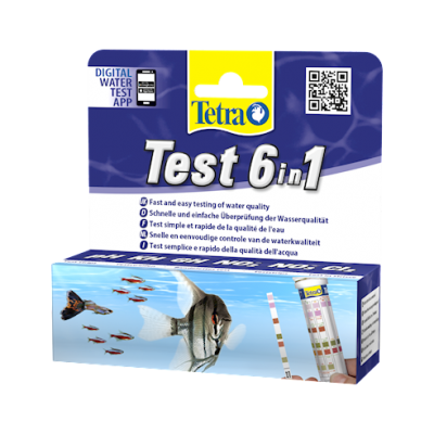 Tetra "Test 6 in 1" 25 шт (тестовые полоски) Tetra "Test 6 in 1" 25 шт (тестовые полоски)