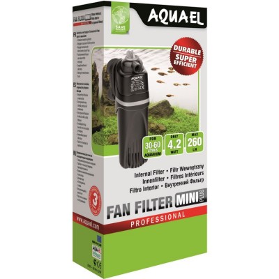Aquael "Fan Filter Mini" 260 л/час, 4.2 Вт Фильтр для аквариума до 60л Aquael "Fan Filter Mini" 260 л/час, 4.2 Вт Фильтр для аквариума до 60л