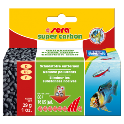 Sera "Super carbon" 29 г (активированный уголь) Sera "Super carbon" 29 г (активированный уголь)