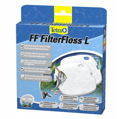 Tetra "FF FilterFloss L" для фильтров EX 1200 (синтепон) Tetra "FF FilterFloss L" для фильтров EX 1200 (синтепон)