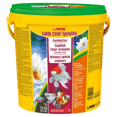 Sera "Goldy Color Spirulina" 10 л (гранулы) Sera "Goldy Color Spirulina" 10 л (гранулы)