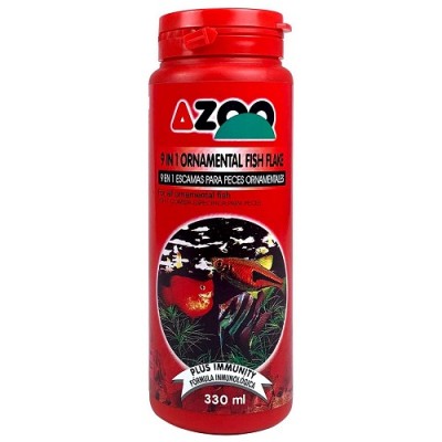 Azoo "9 in 1 Ornamental Fish Flake" 330 мл (хлопья для всех видов рыб) Azoo "9 in 1 Ornamental Fish Flake" 330 мл (хлопья для всех видов рыб)