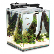 Aquael "Fish & Shrimp Set Duo" Чёрный, 49 л, 35*35*40 см (аквариумный набор)