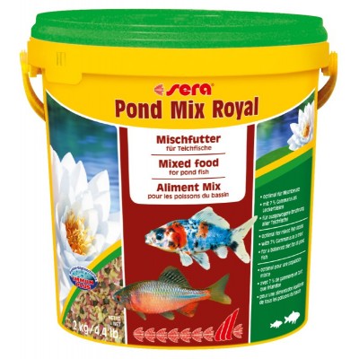 Sera "Pond Mix Royal" 10 л (гаммарус/гранулы/хлопья) Sera "Pond Mix Royal" 10 л (гаммарус/гранулы/хлопья)