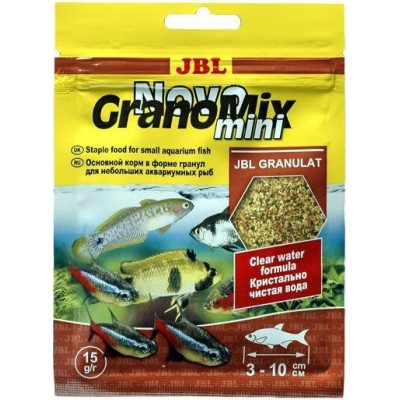 JBL "Novo Grano Mix Mini" 15 г (основной корм для маленьких рыбок) JBL "Novo Grano Mix Mini" 15 г (основной корм для маленьких рыбок)