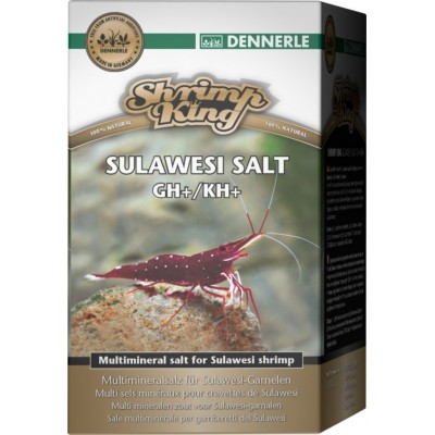 Dennerle "Shrimp King Sulavesi Salt GH+/KH+" 200 г Минеральная соль для ph 7,8-8,5 Dennerle "Shrimp King Sulavesi Salt GH+/KH+" 200 г Минеральная соль для ph 7,8-8,5