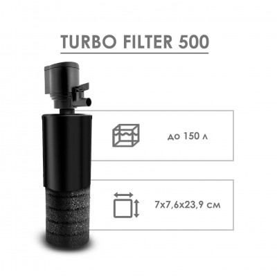 Aquael "Turbo Filter 500" 500 л/час, 4.4 Вт (фильтр) Aquael "Turbo Filter 500" 500 л/час, 4.4 Вт (фильтр)