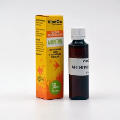 VladOx "Антигрин" 50 мл на 100л Кондиционер от цветения воды и нитчатки VladOx "Антигрин" 50 мл на 100л Кондиционер от цветения воды и нитчатки