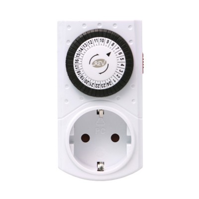 REV "Таймер механический" на 24 часа с интервалом 30 минут REV "Таймер механический" на 24 часа с интервалом 30 минут