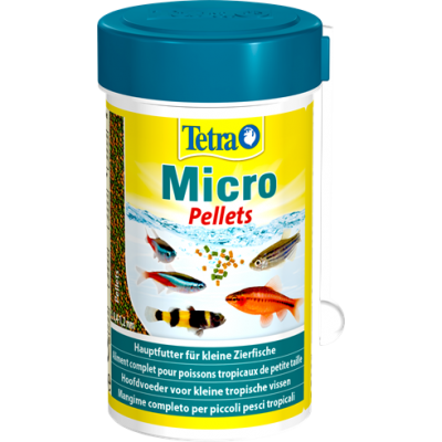 Tetra "Micro Pellets" 100 мл (шарики для маленьких рыбок) Tetra "Micro Pellets" 100 мл (шарики для маленьких рыбок)