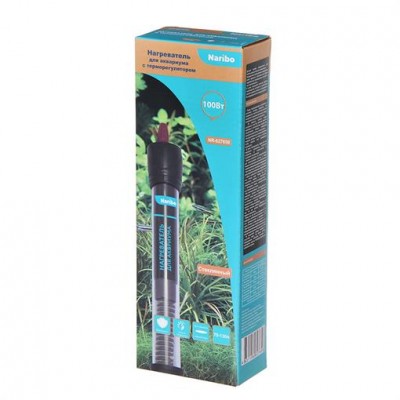 Naribo "нагреватель 100 Вт" стеклянный, для аквариума 70-120л Naribo "нагреватель 100 Вт" стеклянный, для аквариума 70-120л