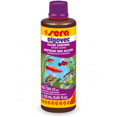 Sera "Algovec" 250 мл (Кондиционер для контроля роста водорослей) Sera "Algovec" 250 мл (Кондиционер для контроля роста водорослей)