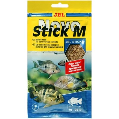 JBL "Novo Stick M" 30 г (основной корм для хищных цихлид) JBL "Novo Stick M" 30 г (основной корм для хищных цихлид)
