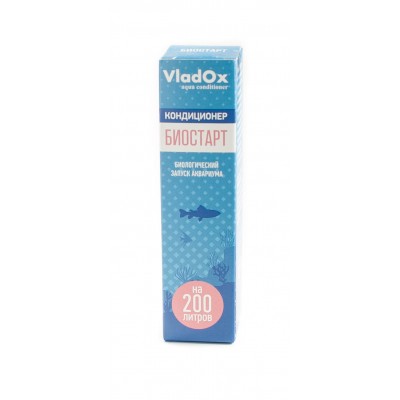 VladOx "Биостарт" 50 мл на 200л. Кондиционер для биологического запуска аквариума VladOx "Биостарт" 50 мл на 200л. Кондиционер для биологического запуска аквариума