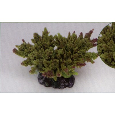 Коралл пластиковый зелёный, 14*11*6.5 см (MA116G) Коралл пластиковый зелёный, 14*11*6.5 см (MA116G)