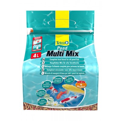 Tetra "Multi Mix" 4 л (палочки/хлопья/таблетки/гаммарус) Tetra "Multi Mix" 4 л (палочки/хлопья/таблетки/гаммарус)