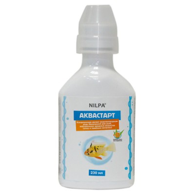 Нилпа "Аквастарт" 230 мл на 460л. ( кондиционер для подготовки водопроводной воды) Нилпа "Аквастарт" 230 мл на 460л. ( кондиционер для подготовки водопроводной воды)