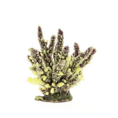 Коралл пластиковый жёлто-фиолетовый, 12.6*10.7*11 см (SH059PUY) Коралл пластиковый жёлто-фиолетовый, 12.6*10.7*11 см (SH059PUY)