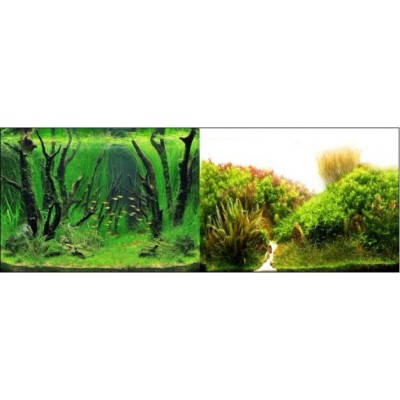 Фон двухсторонний 60 см. Коряги с растениями/Растительные холмы Фон двухсторонний 60 см. Коряги с растениями/Растительные холмы