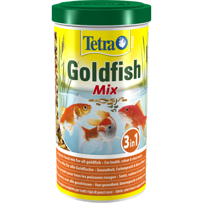 Tetra "Goldfish Mix" 1 л (хлопья/палочки/гаммарус) Tetra "Goldfish Mix" 1 л (хлопья/палочки/гаммарус)