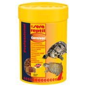 Sera reptil Professional "Carnivor" 100 мл (двойные гранулы для плотоядных рептилий)