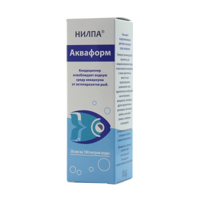 Нилпа "Акваформ" 50 мл на 100л (кондиционер от эктопаразитов рыб) Нилпа "Акваформ" 50 мл на 100л (кондиционер от эктопаразитов рыб)