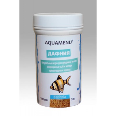 Акваменю "Дафния" 100 мл (сушёные рачки) Акваменю "Дафния" 100 мл (сушёные рачки)