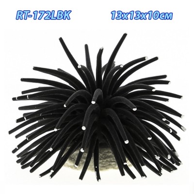 Коралл силиконовый на керамической основе чёрный, 13*13*10 см (RT172LBK) Коралл силиконовый на керамической основе чёрный, 13*13*10 см (RT172LBK)