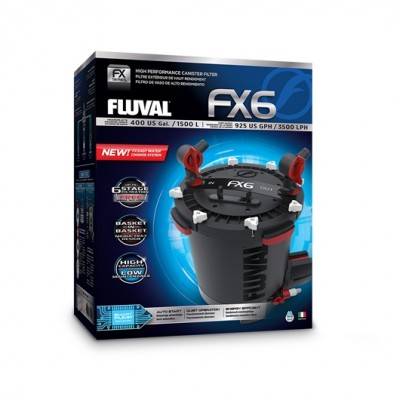 Fluval "FX6" 2130 л/час, 41 Вт, до 1500 л (канистровый фильтр) Fluval "FX6" 2130 л/час, 41 Вт, до 1500 л (канистровый фильтр)