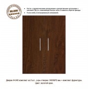 Ф-240 Золотой Орех (дверки для тумб Р 80; П 80/100; Д 150/200)