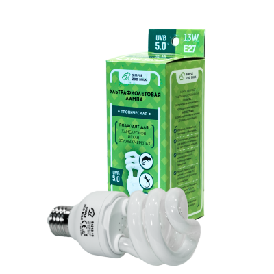 Simple Zoo "Ультрафиолетовая Лампа Тропическая" 5.0 UVB, 13 Вт Simple Zoo "Ультрафиолетовая Лампа Тропическая" 5.0 UVB, 13 Вт