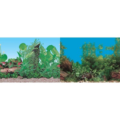 Фон двухсторонний "Растительный синий/растительный с камнем" высота 70см Фон двухсторонний "Растительный синий/растительный с камнем" высота 70см