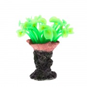 Коралл пластиковый зелёный, 10*10*19 см (CA008G)