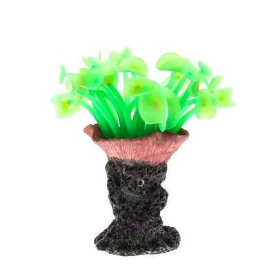 Коралл пластиковый зелёный, 10*10*19 см (CA008G) Коралл пластиковый зелёный, 10*10*19 см (CA008G)