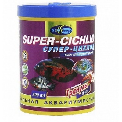 Биодизайн "Супер-Цихлид" 500 мл (палочки) Биодизайн "Супер-Цихлид" 500 мл (палочки)