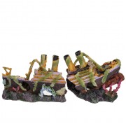 Prime "Затонувший пароход" 51.5*14.5*21.5 см (декорация пластиковая)