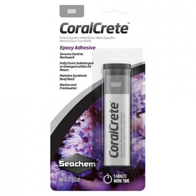 Seachem "CoralCrete" 57 г, Серый (клей для рифа) Seachem "CoralCrete" 57 г, Серый (клей для рифа)