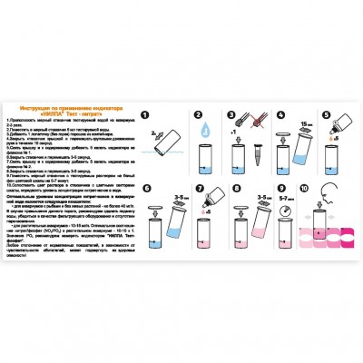 Нилпа "NO3 для определения уровня нитратов" (тест) Нилпа "NO3 для определения уровня нитратов" (тест)